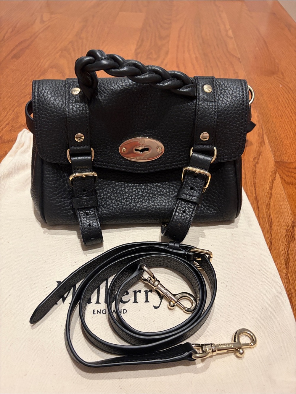 Mulberry Mini Alexa in Black Leather - Picture 10 of 11